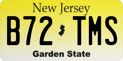 NJ license plate B72TMS