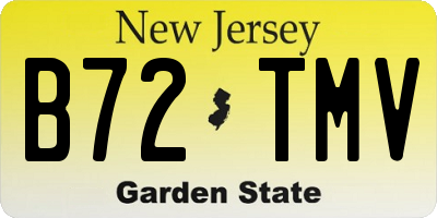 NJ license plate B72TMV
