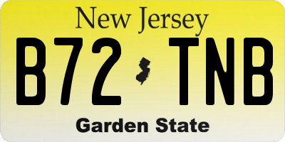 NJ license plate B72TNB