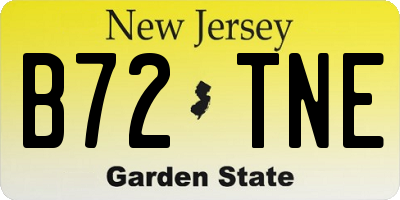 NJ license plate B72TNE