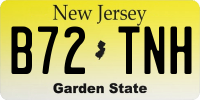 NJ license plate B72TNH