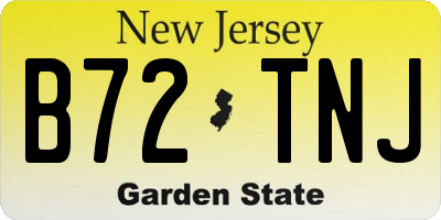 NJ license plate B72TNJ
