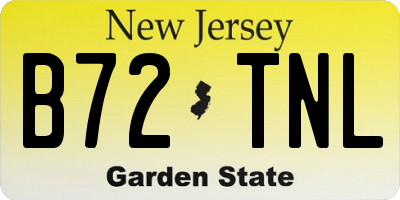 NJ license plate B72TNL