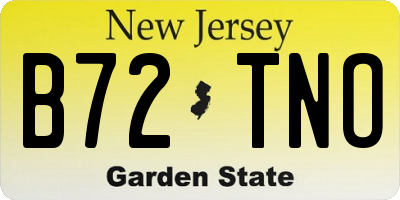NJ license plate B72TNO