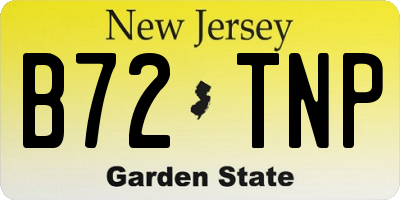 NJ license plate B72TNP
