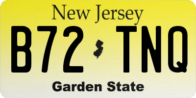 NJ license plate B72TNQ