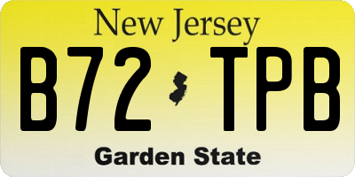 NJ license plate B72TPB