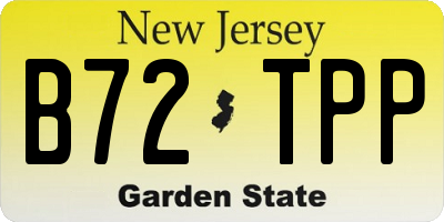 NJ license plate B72TPP