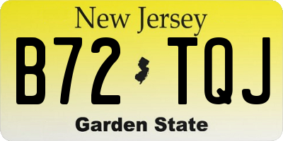 NJ license plate B72TQJ