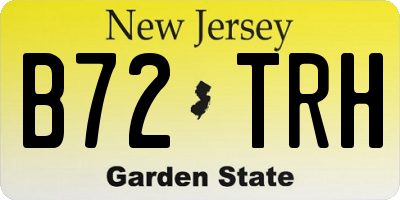 NJ license plate B72TRH