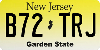 NJ license plate B72TRJ