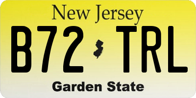 NJ license plate B72TRL