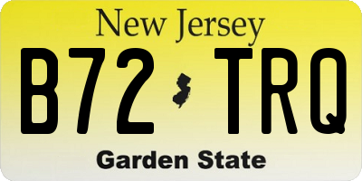NJ license plate B72TRQ