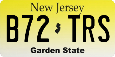 NJ license plate B72TRS