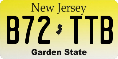 NJ license plate B72TTB
