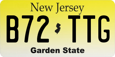 NJ license plate B72TTG