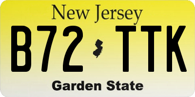 NJ license plate B72TTK