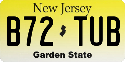 NJ license plate B72TUB