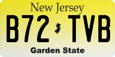 NJ license plate B72TVB