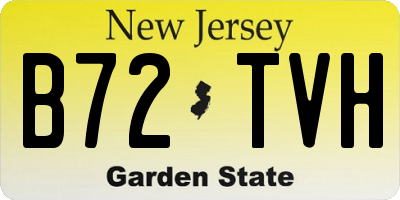 NJ license plate B72TVH