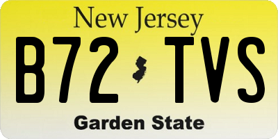 NJ license plate B72TVS