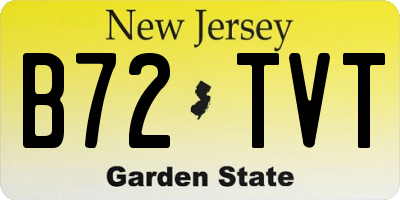 NJ license plate B72TVT