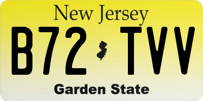 NJ license plate B72TVV
