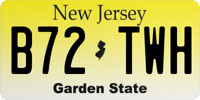 NJ license plate B72TWH