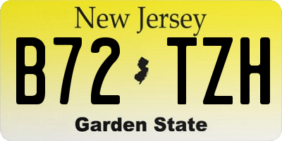 NJ license plate B72TZH