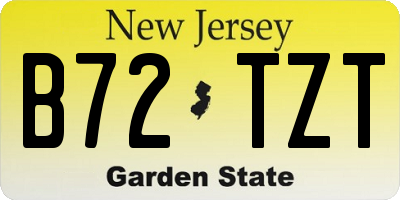 NJ license plate B72TZT