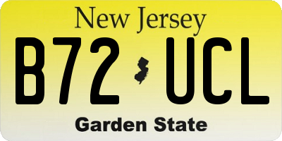 NJ license plate B72UCL