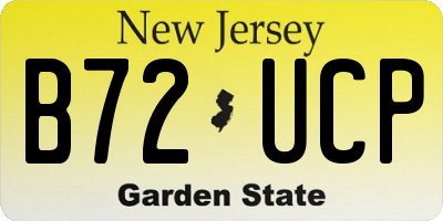 NJ license plate B72UCP