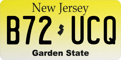 NJ license plate B72UCQ