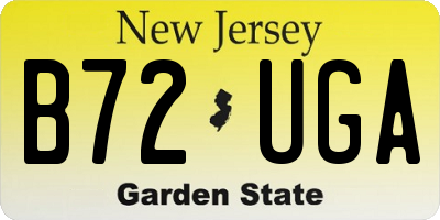 NJ license plate B72UGA