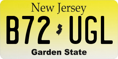 NJ license plate B72UGL