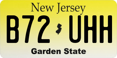 NJ license plate B72UHH