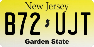 NJ license plate B72UJT