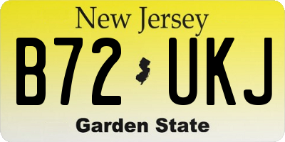 NJ license plate B72UKJ