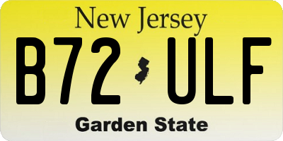 NJ license plate B72ULF