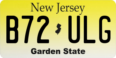 NJ license plate B72ULG