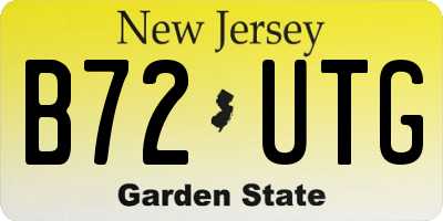 NJ license plate B72UTG