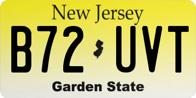 NJ license plate B72UVT