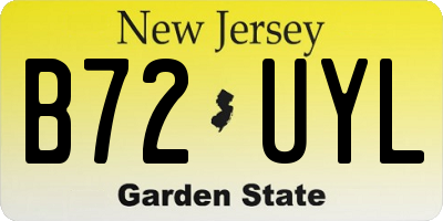NJ license plate B72UYL