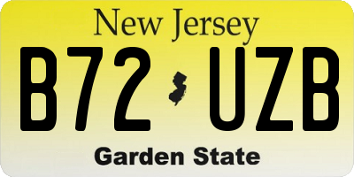 NJ license plate B72UZB