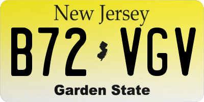 NJ license plate B72VGV