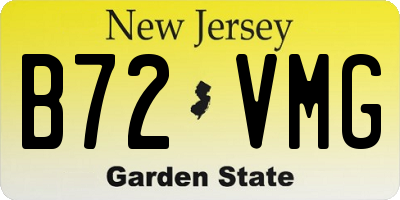 NJ license plate B72VMG