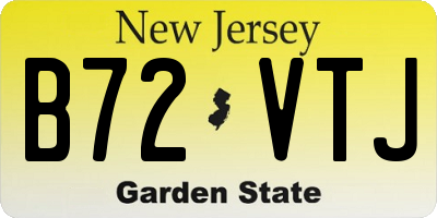 NJ license plate B72VTJ