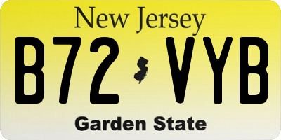 NJ license plate B72VYB
