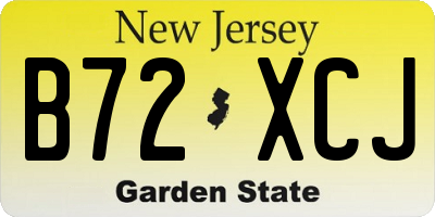 NJ license plate B72XCJ