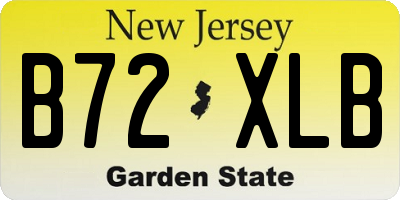 NJ license plate B72XLB